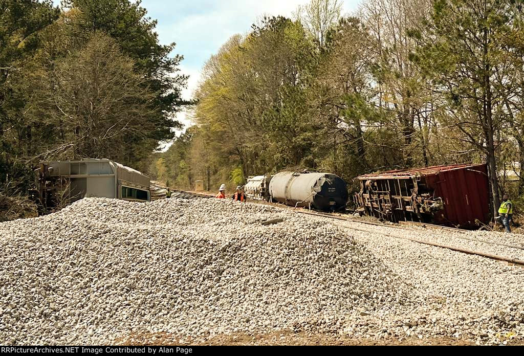 scene of the derailment